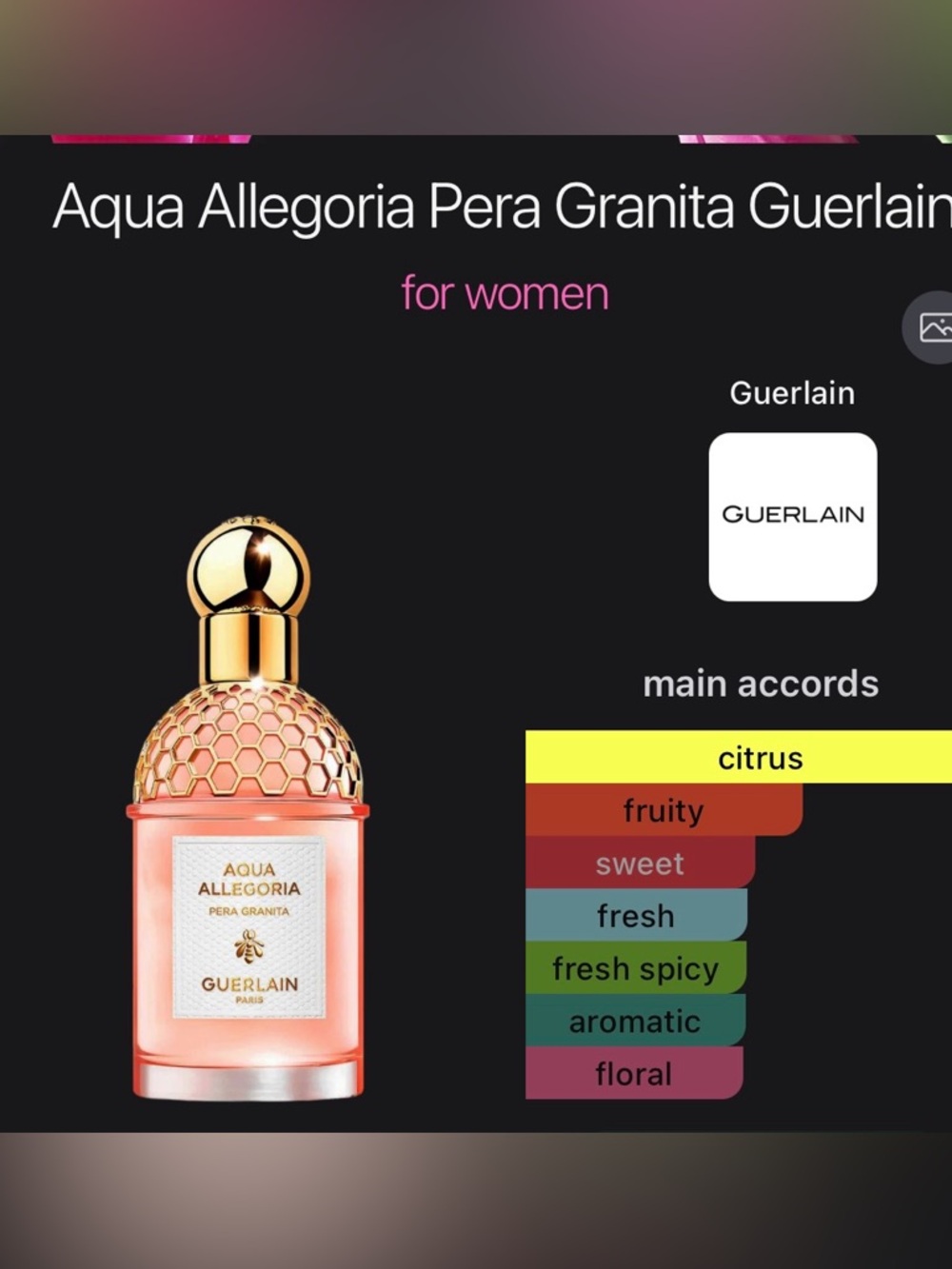 NWT Guerlain Aqua Allegoria Pera Granita